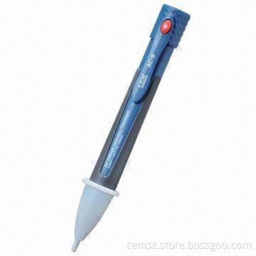 Non-Contact AC Voltage Detector with Flashlight and Double Molded Case, Measures 176 x 24mm